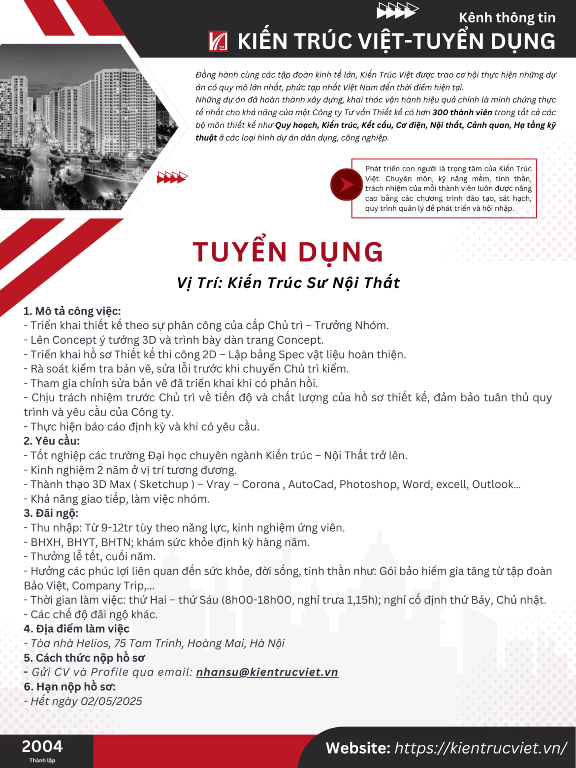 Kiến Trúc Sư Nội Thất