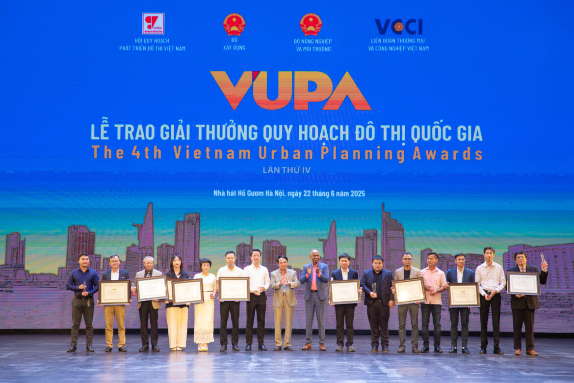 CÔNG TY CỔ PHẦN KIẾN TRÚC VIỆT GIÀNH GIẢI VÀNG TẠI GIẢI THƯỞNG QUY HOẠCH ĐÔ THỊ QUỐC GIA (VUPA) LẦN THỨ IV
